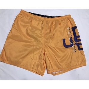 Vintage 90s Nautica Big Spell Out Swim Shorts